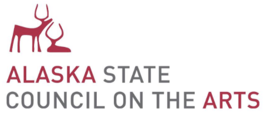Red and gray Alaska Council on the Arts logo