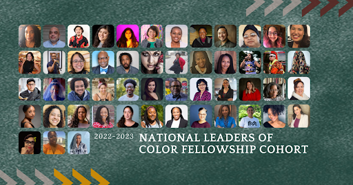 Image featuring headshots of all 52 2022-23 Leaders of Color Fellowship Cohort members