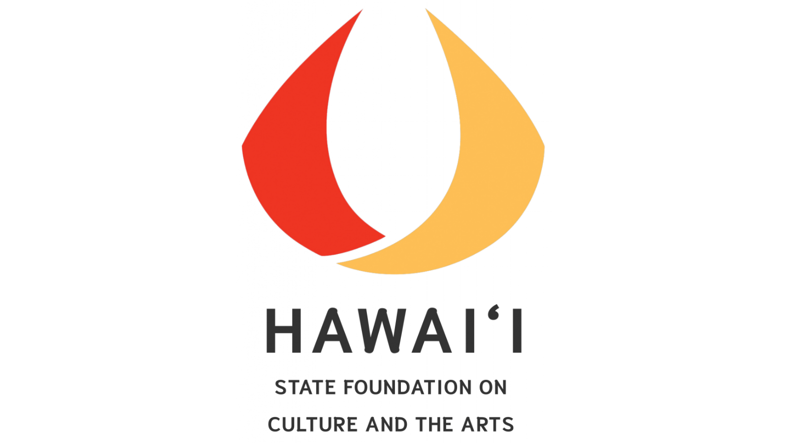 Red, yellow, and black HAwaii State Foundation on Culture and the Arts Logo
