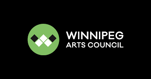 Black, green, and white Winnipeg Arts Council Logo