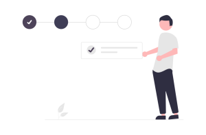 person icon in front of online form