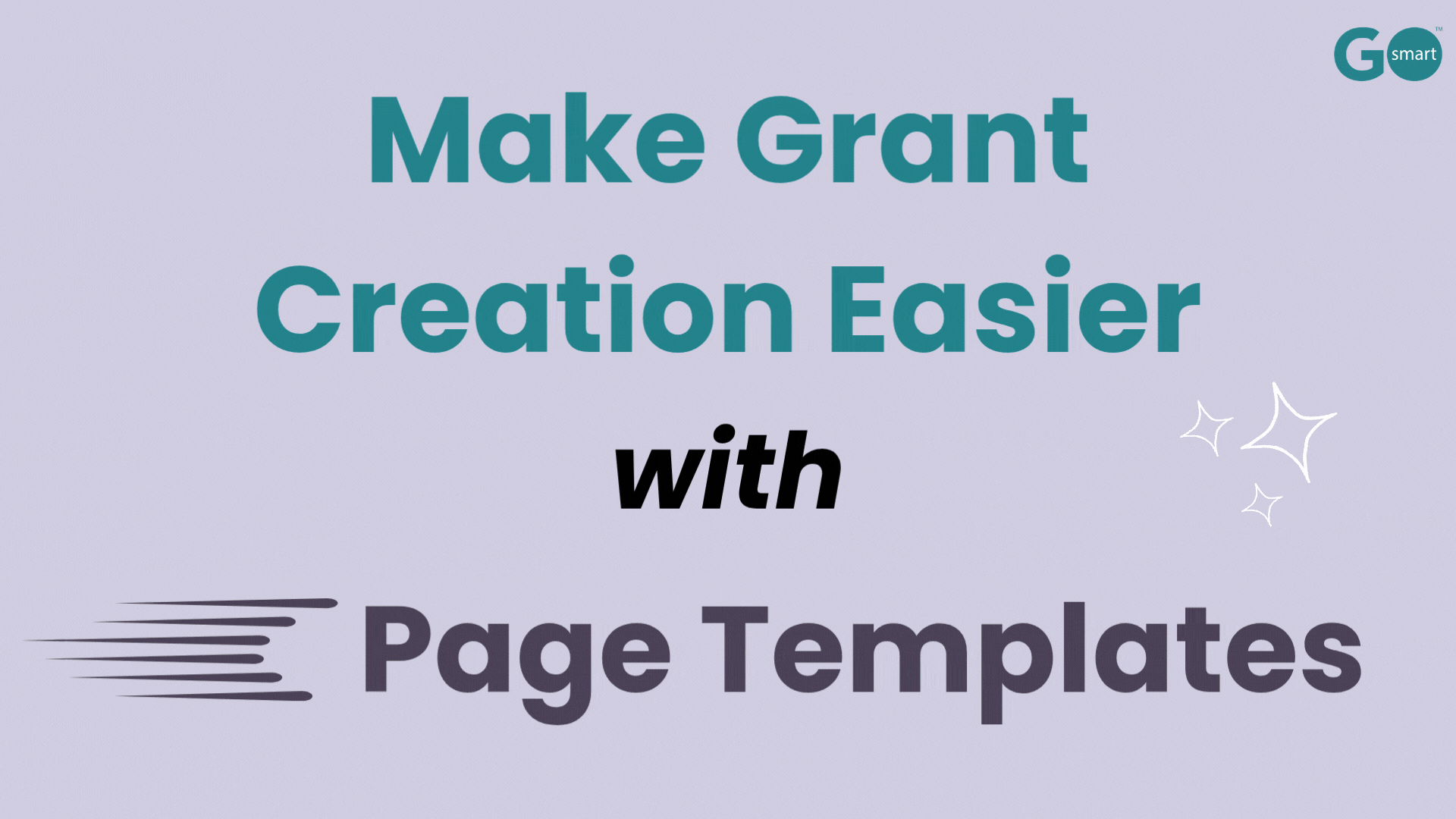 A GIF of how to insert the new page templates feature in GO Smart.