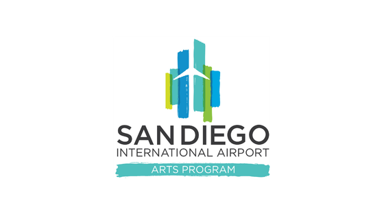 Green and Blue San Diego International Airport logo